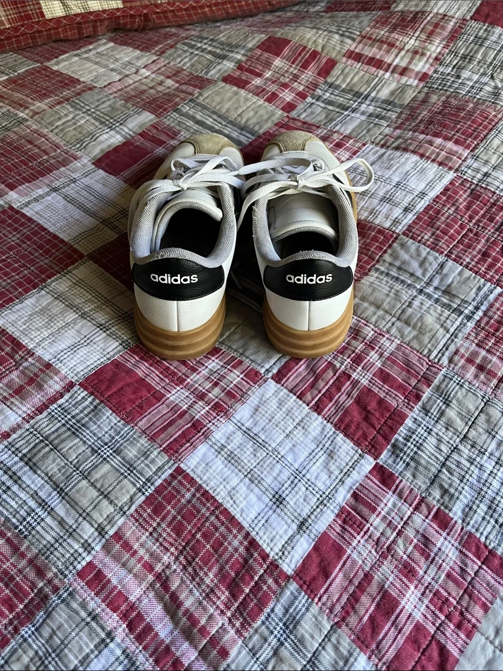 adidas White and Black Platform Sneakers